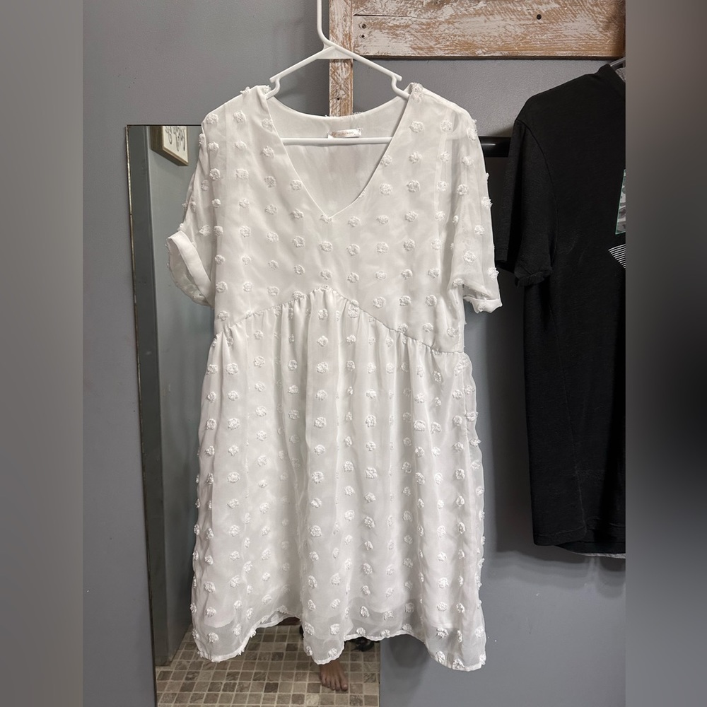 Beautiful elegant white dress